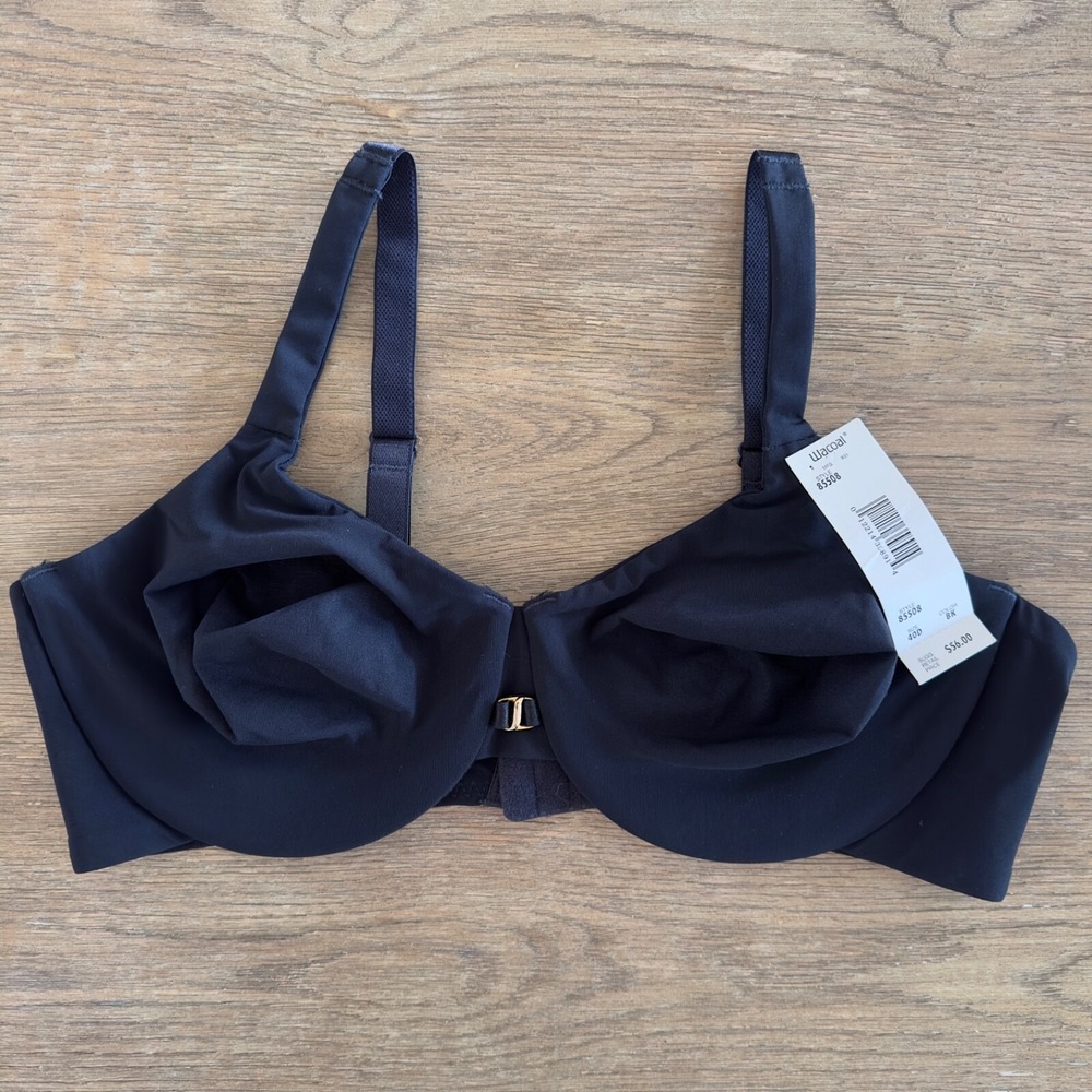 Wacoal Style 85508 Underwire Bra-No Padding-Color Black-Size 40D NWT $56